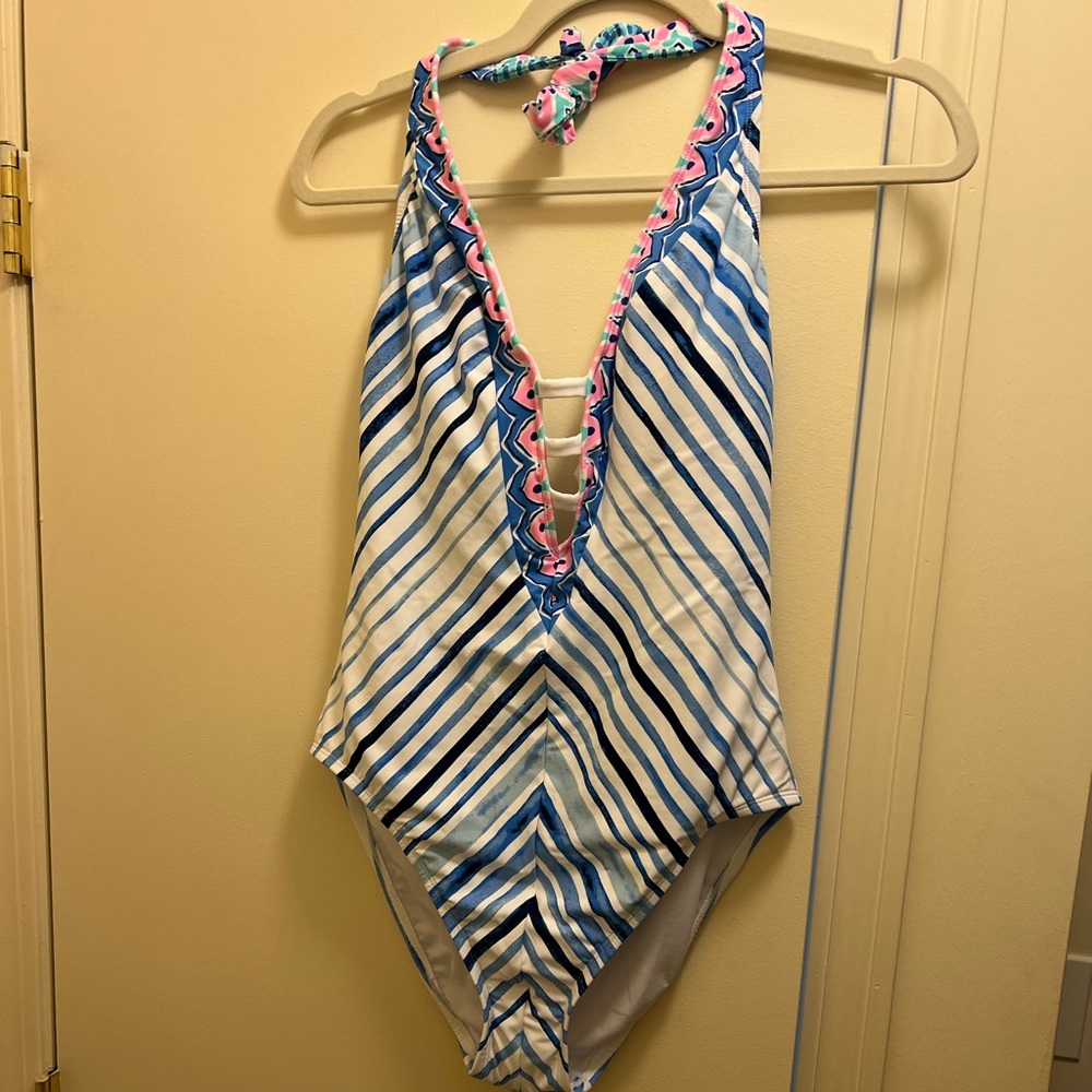 NWT Lilly Pulitzer Loraline halter one-piece swimsuit